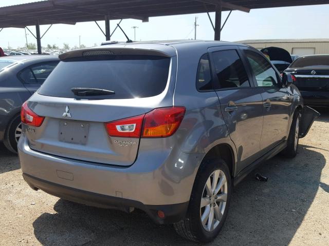 4A4AP3AU8DE024339 - 2013 MITSUBISHI OUTLANDER SILVER photo 4