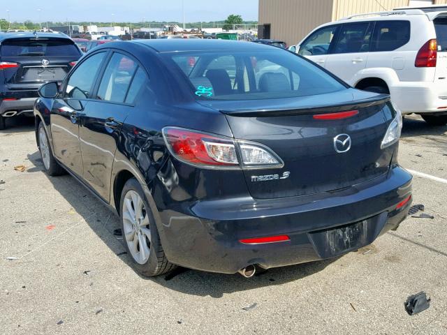 JM1BL1S65A1301222 - 2010 MAZDA 3 S BLACK photo 3