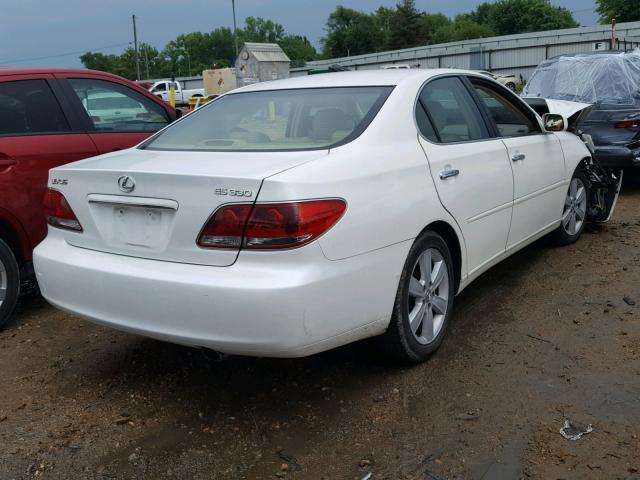 JTHBA30G455136211 - 2005 LEXUS ES 330 WHITE photo 4