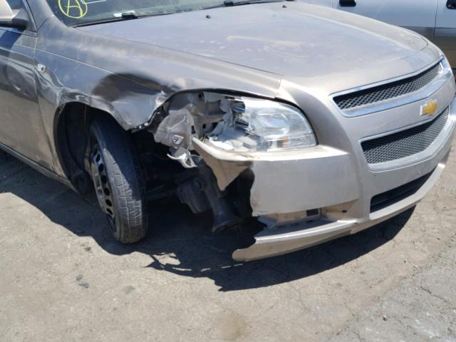 1G1ZH57B68F228235 - 2008 CHEVROLET MALIBU 1LT BROWN photo 9
