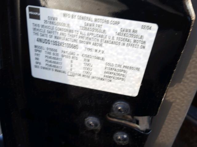 4NUDS13S242100680 - 2004 ISUZU ASCENDER S Yaşıl foto 10