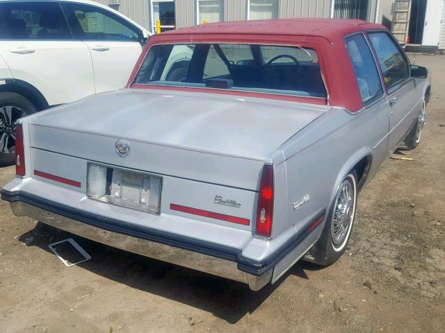 1G6CD4780F4327216 - 1985 CADILLAC DEVILLE SILVER photo 4