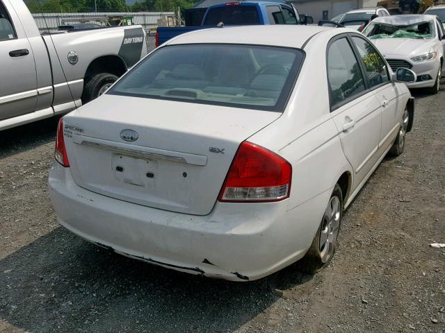 KNAFE121675431542 - 2007 KIA SPECTRA EX WHITE photo 4