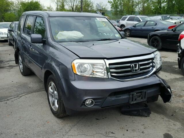 5FNYF4H78EB012657 - 2014 HONDA PILOT EXLN GRAY photo 1