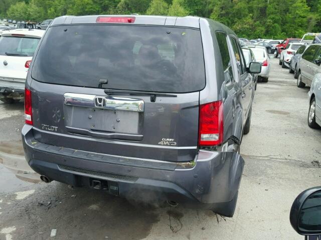 5FNYF4H78EB012657 - 2014 HONDA PILOT EXLN GRAY photo 4