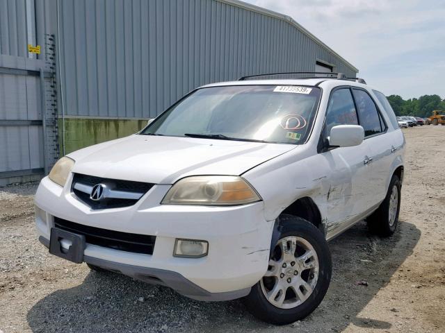 2HNYD18814H539228 - 2004 ACURA MDX TOURIN WHITE photo 2