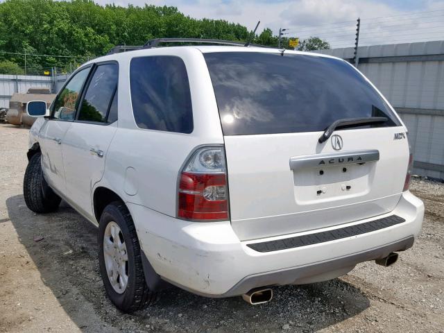 2HNYD18814H539228 - 2004 ACURA MDX TOURIN WHITE photo 3