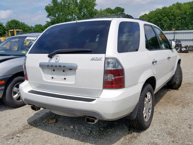 2HNYD18814H539228 - 2004 ACURA MDX TOURIN WHITE photo 4