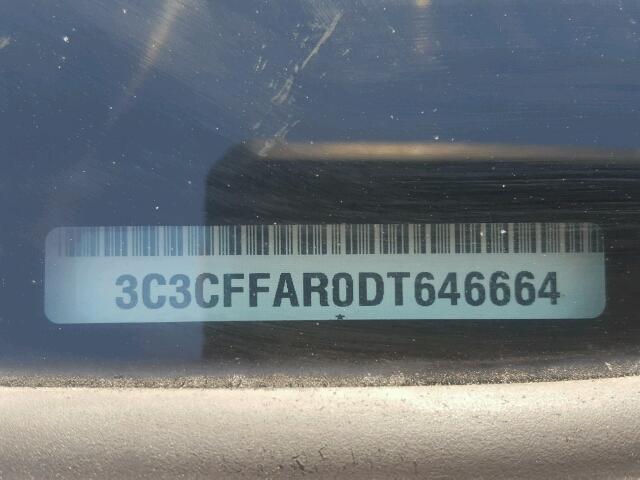 3C3CFFAR0DT646664 - 2013 FIAT 500 POP BLUE photo 10