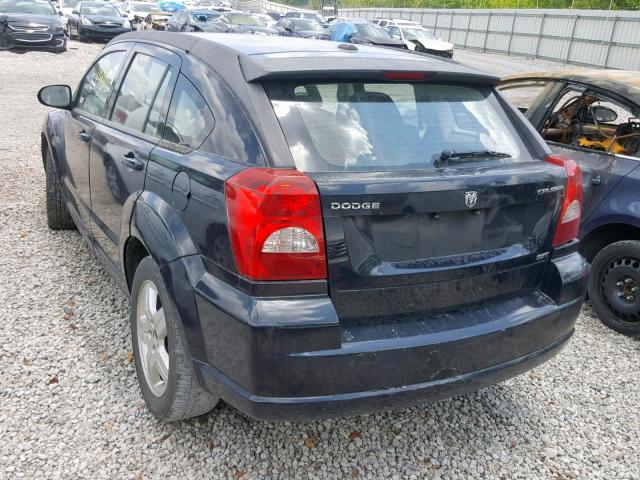 1B3HB48A09D200370 - 2009 DODGE CALIBER SX BLACK photo 3