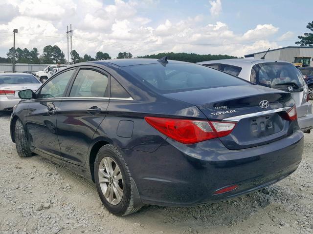 5NPEB4AC3DH628398 - 2013 HYUNDAI SONATA GLS GRAY photo 3