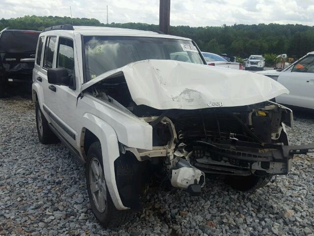 1J8HH48K16C134802 - 2006 JEEP COMMANDER WHITE photo 1