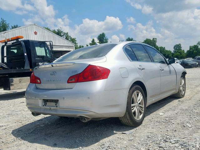 JN1CV6ARXDM756516 - 2013 INFINITI G37 SILVER photo 4