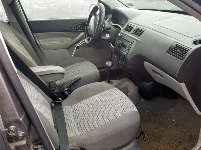 1FAFP34N57W270710 - 2007 FORD FOCUS ZX4 GRAY photo 5