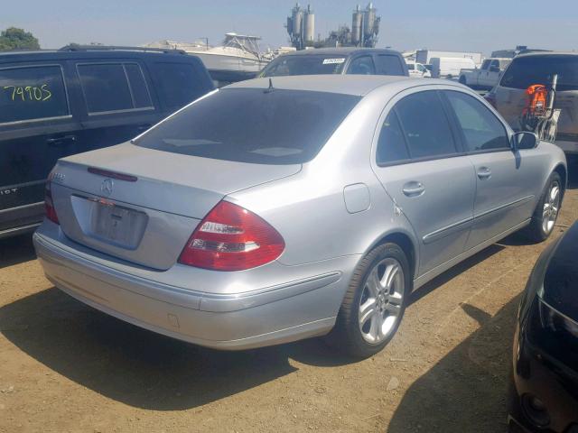 WDBUF56J26A927399 - 2006 MERCEDES-BENZ E 350 SILVER photo 4