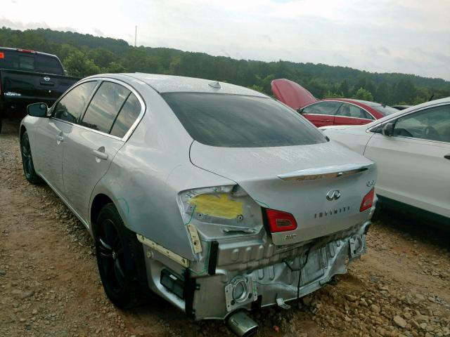 JN1CV6AR4FM523640 - 2015 INFINITI Q40 SILVER photo 3