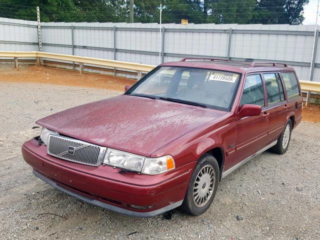 YV1KW9600T1033978 - 1996 VOLVO 960 MAROON photo 2