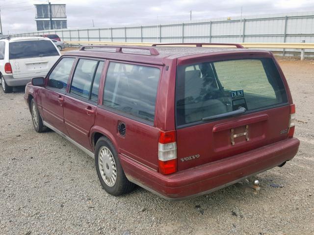 YV1KW9600T1033978 - 1996 VOLVO 960 MAROON photo 3