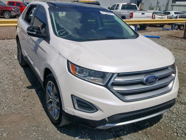 2FMPK3K87FBC29386 - 2015 FORD EDGE TITAN WHITE photo 1