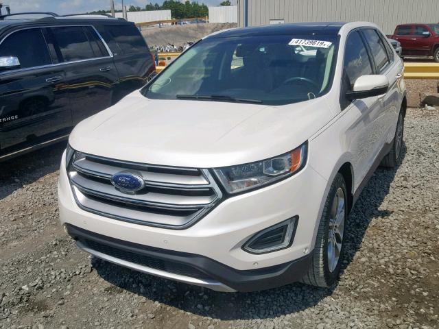 2FMPK3K87FBC29386 - 2015 FORD EDGE TITAN WHITE photo 2