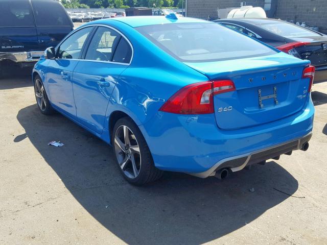 YV1902FH5D2176613 - 2013 VOLVO S60 T6 BLUE photo 3