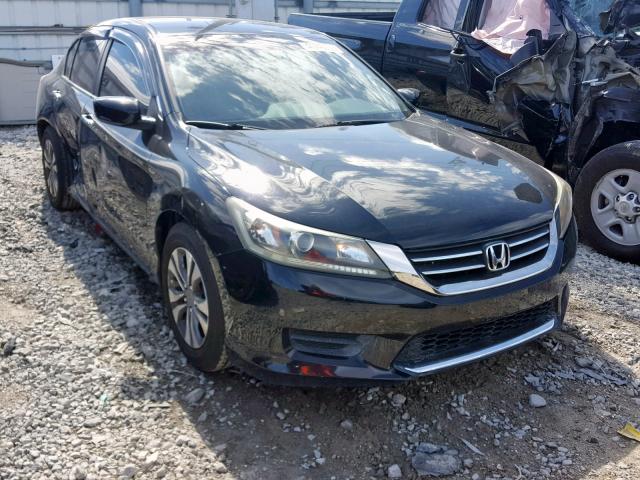 1HGCR2F32DA182284 - 2013 HONDA ACCORD LX BLACK photo 1