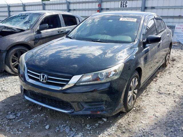 1HGCR2F32DA182284 - 2013 HONDA ACCORD LX BLACK photo 2