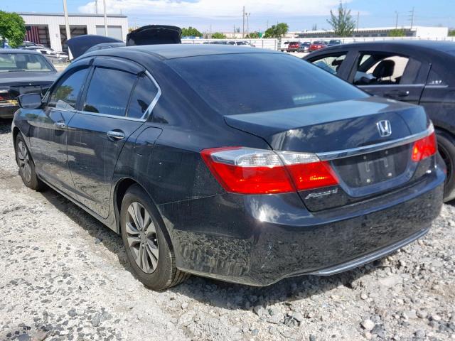 1HGCR2F32DA182284 - 2013 HONDA ACCORD LX BLACK photo 3