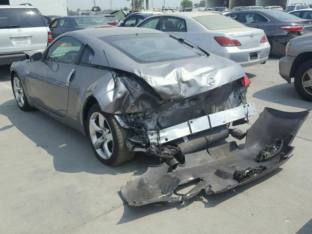 JN1BZ34E08M751287 - 2008 NISSAN 350Z COUPE GRAY photo 3