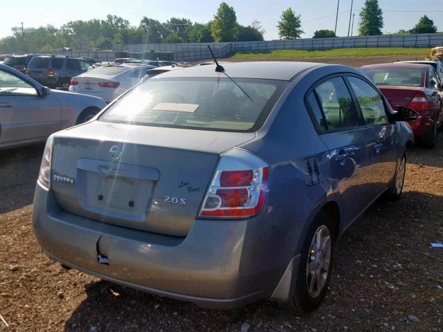 3N1AB61EX7L624707 - 2007 NISSAN SENTRA SILVER photo 4