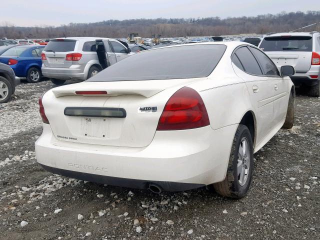 2G2WP552961156505 - 2006 PONTIAC GRAND PRIX WHITE photo 4