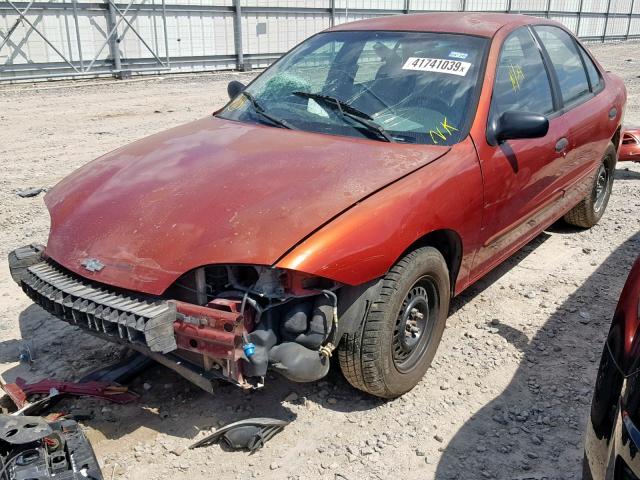 3G1JF5242YS120802 - 2000 CHEVROLET CAVALIER L RED photo 2