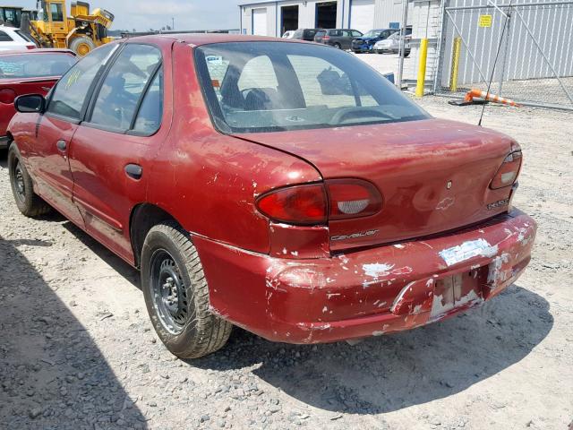 3G1JF5242YS120802 - 2000 CHEVROLET CAVALIER L RED photo 3