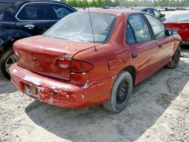 3G1JF5242YS120802 - 2000 CHEVROLET CAVALIER L RED photo 4