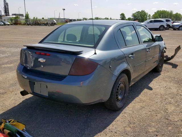 1G1AL55F677395401 - 2007 CHEVROLET COBALT LT GRAY photo 4