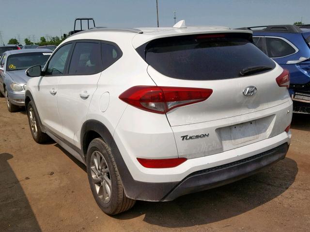 KM8J3CA45JU674388 - 2018 HYUNDAI TUCSON SEL WHITE photo 3