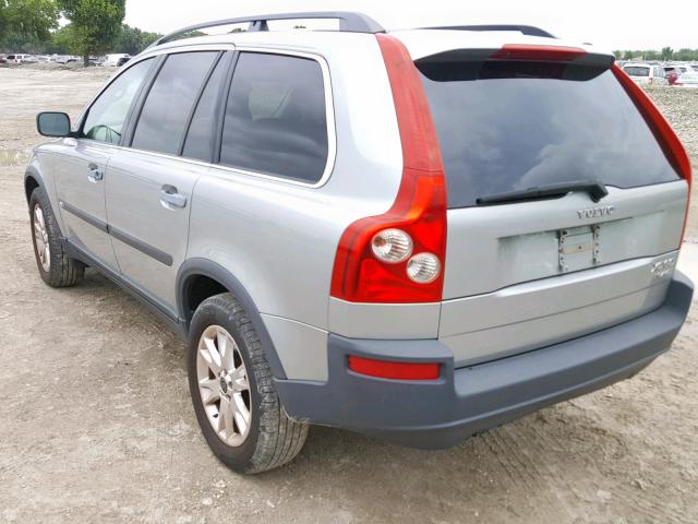 YV1CZ91H141063582 - 2004 VOLVO XC90 T6 SILVER photo 3