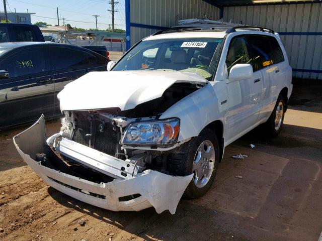 JTEEP21A660179752 - 2006 TOYOTA HIGHLANDER WHITE photo 2