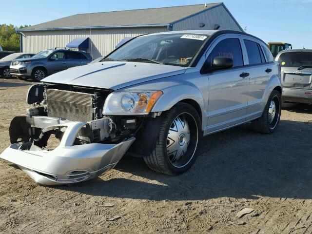 1B3HB48B37D115559 - 2007 DODGE CALIBER SX SILVER photo 2