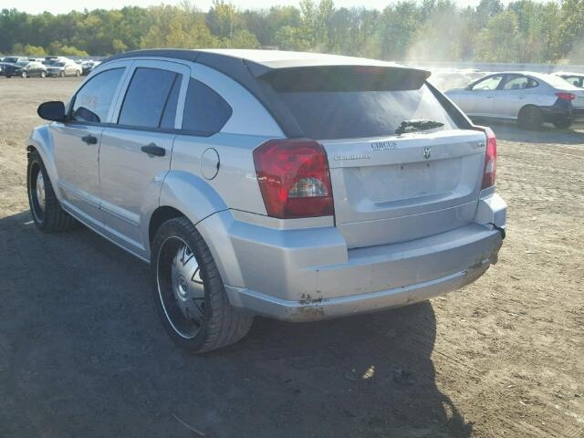 1B3HB48B37D115559 - 2007 DODGE CALIBER SX SILVER photo 3