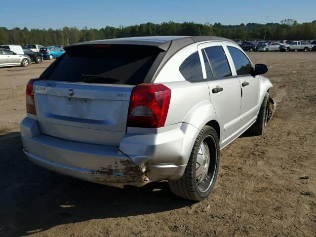 1B3HB48B37D115559 - 2007 DODGE CALIBER SX SILVER photo 4