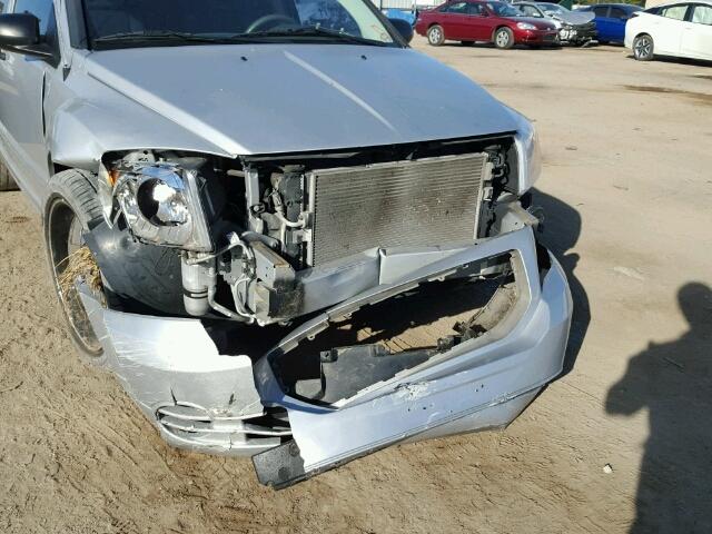 1B3HB48B37D115559 - 2007 DODGE CALIBER SX SILVER photo 9