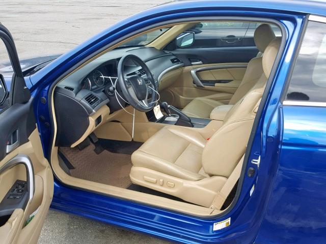 1HGCS22868A001179 - 2008 HONDA ACCORD EXL BLUE photo 5