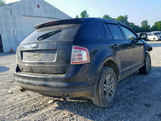 2FMDK36C37BB27750 - 2007 FORD EDGE SE BLACK photo 4