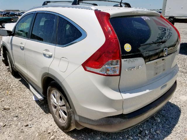 5J6RM3H78CL023862 - 2012 HONDA CR-V EXL WHITE photo 3