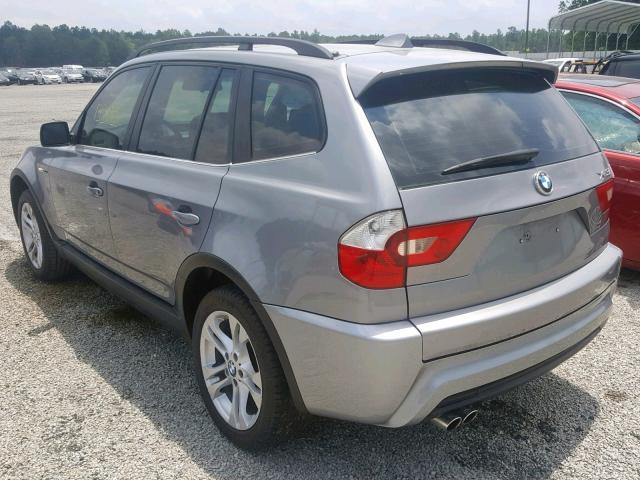 WBXPA93446WG83279 - 2006 BMW X3 3.0I SILVER photo 3