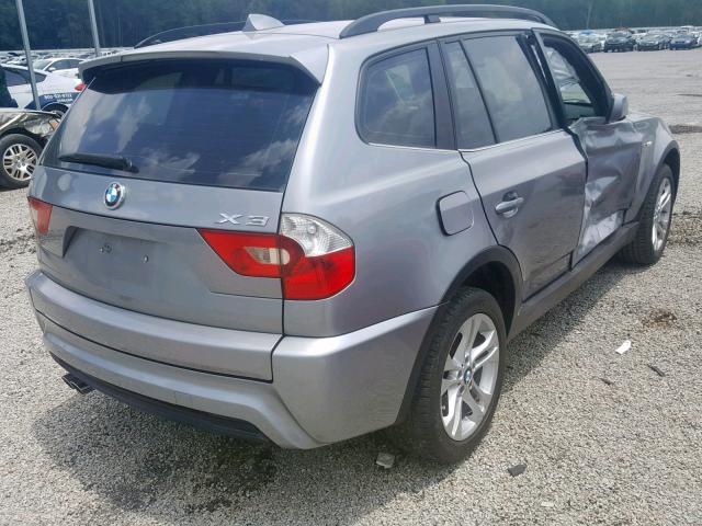 WBXPA93446WG83279 - 2006 BMW X3 3.0I SILVER photo 4