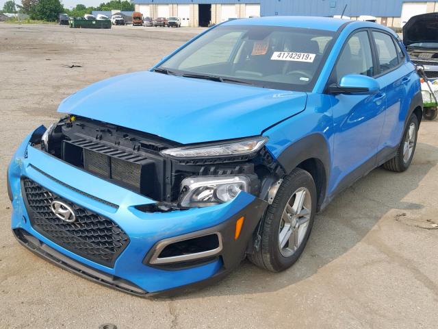 KM8K1CAA8KU254318 - 2019 HYUNDAI KONA SE BLUE photo 2