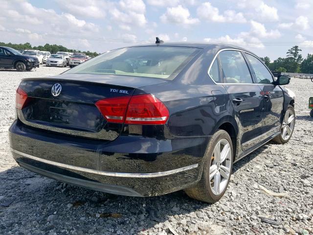 1VWCN7A36EC049691 - 2014 VOLKSWAGEN PASSAT SEL BLACK photo 4