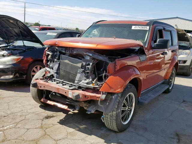 1D8GU58K47W549604 - 2007 DODGE NITRO SLT ORANGE photo 2